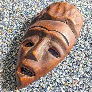 SOLD Hand-Carved Wood African Tribal Mask